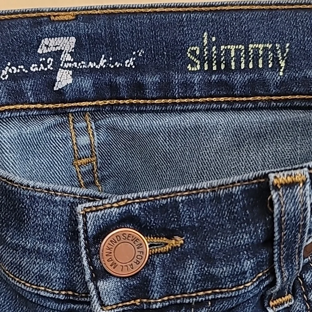 7 For All Mankind Men Blue Denim Slimmy Jean Size 31x327